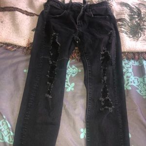American Eagle Black Jeans Size 4 Juniors